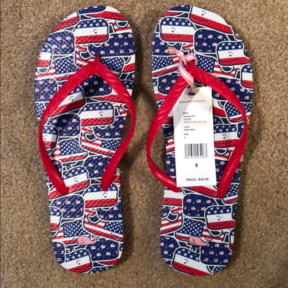 Vineyard Vines Whale Flip Flops